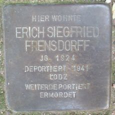 Stolperstein dedicated to Erich Siegfried Frensdorff