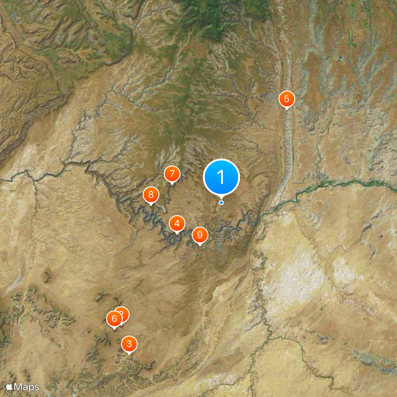 Valley of the Gods Map