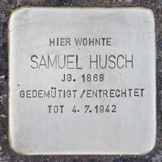 Stolperstein dedicated to Samuel Husch