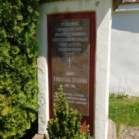 Pamětní deska Františku Štverákovi v Hrádku