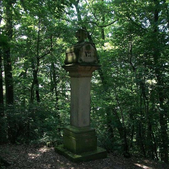 Boží muka na křížové cestě Rokycany - 7. zastavení