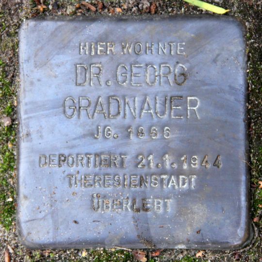 Stolperstein en memoria de Georg Gradnauer
