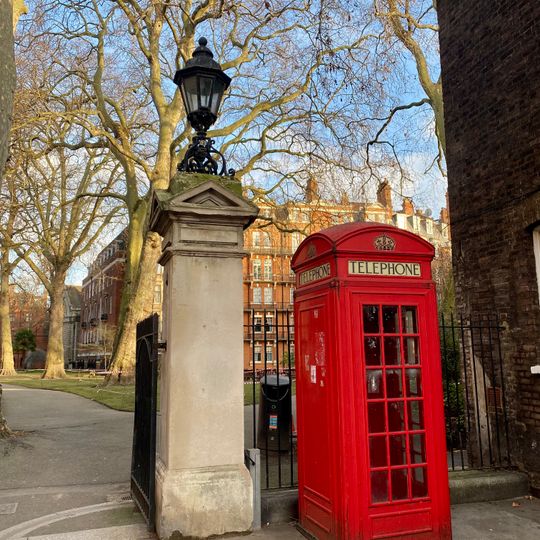 K2 Telephone Kiosk To South Of Entrance To Mount Street Gardens