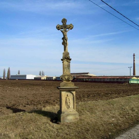 Kříž v Senici na Hané v Nádražní ulici