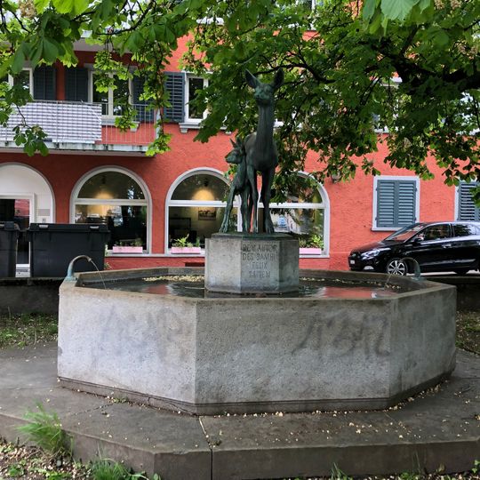 Fountain with Bambi Sculpture