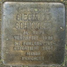 Stolperstein dedicated to Siegmund Schickler