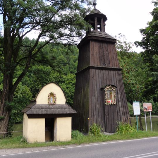 Wooden bell tower in Czernichów