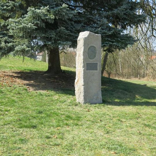 Goethův pomník v parku v Švermově ulici v Jablonném v Podještědí