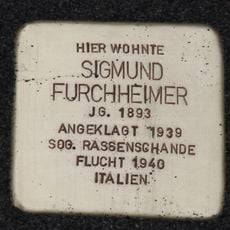 Stolperstein dedicated to Sigmund Furchheimer