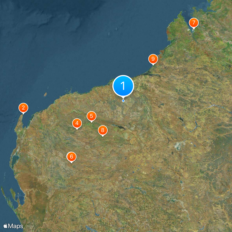 Marble Bar Map