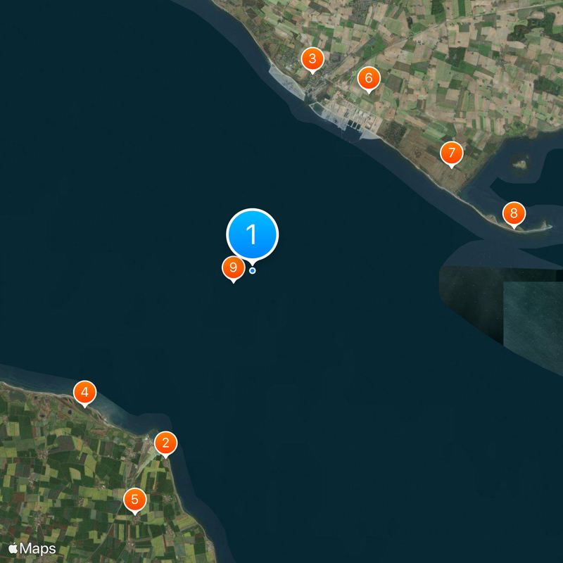 Línea fija de Fehmarn Belt Mapa