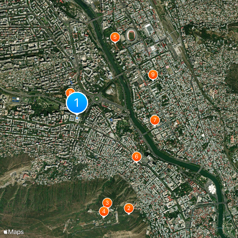 Tbilisi State University Map