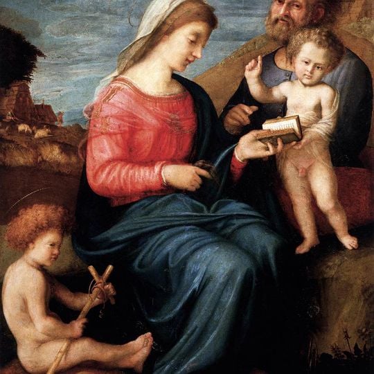 Sacra Famiglia con san Giovannino