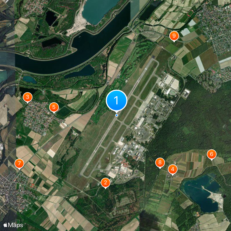Baden Airport Map