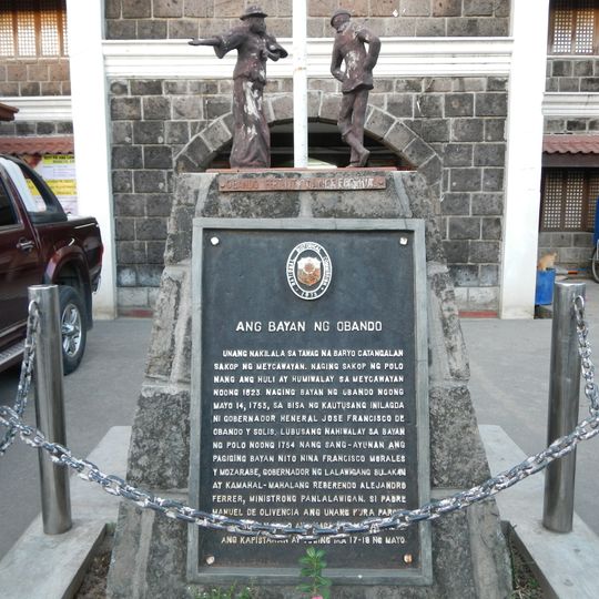 The Town of Obando historical marker
