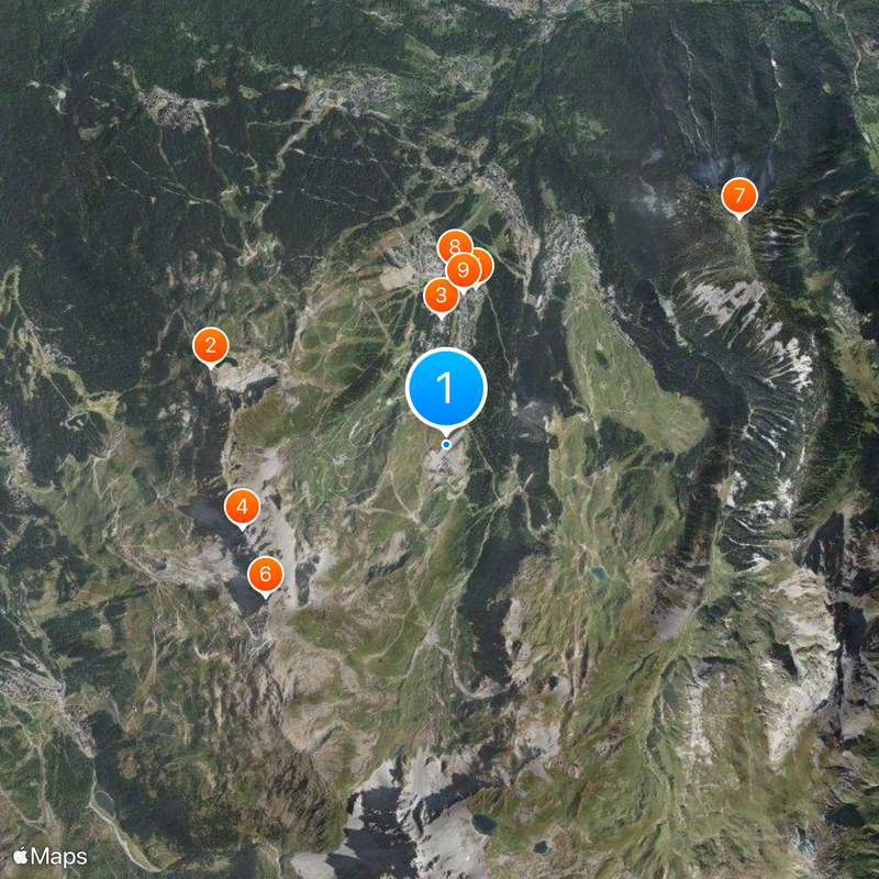 Courchevel Airport Map