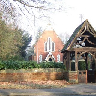 Lychgate With Attached Churchyard Wall, Longcross Church