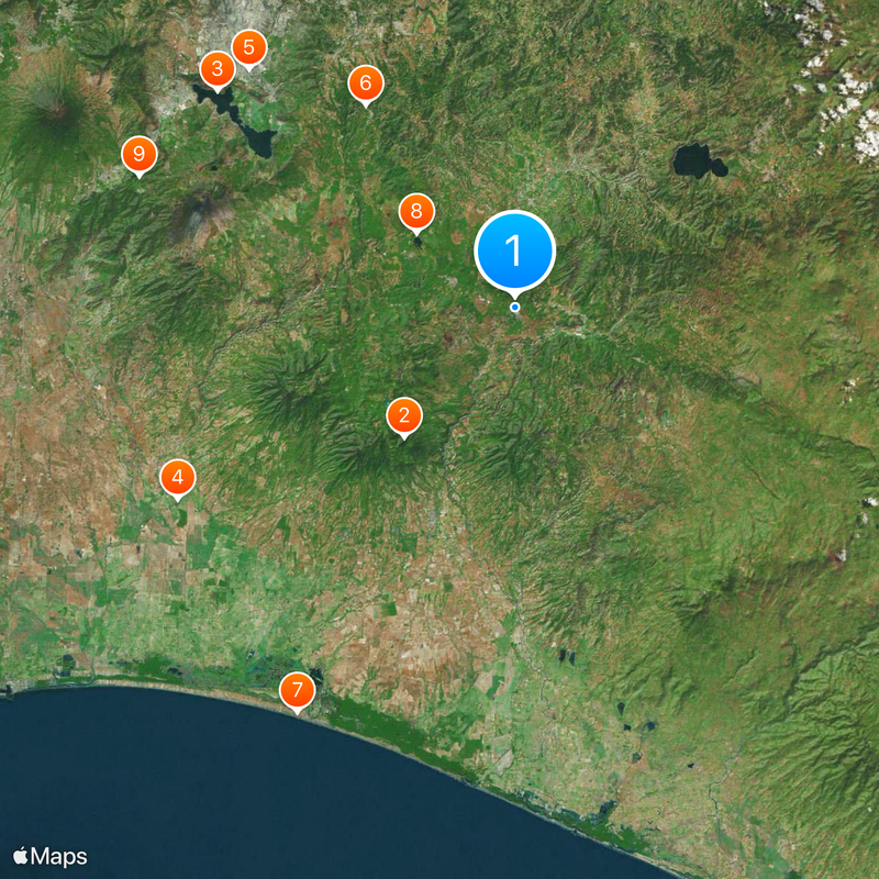 Santa Rosa Department Map