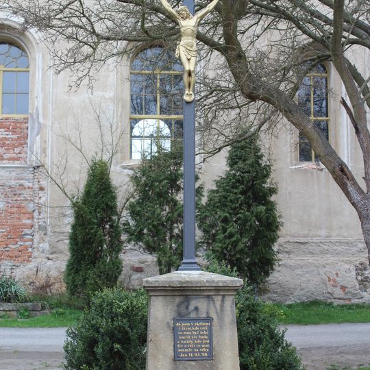 Wayside cross in Hýskov
