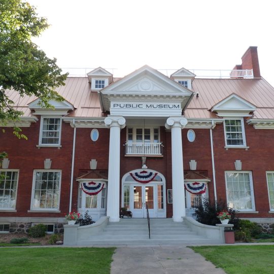 Antigo Public Library and Deleglise Cabin