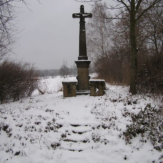 Wayside cross in Brná