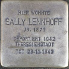 Stolperstein dedicated to Sally Lennhoff