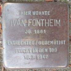 Stolperstein dedicated to Ivan Fontheim