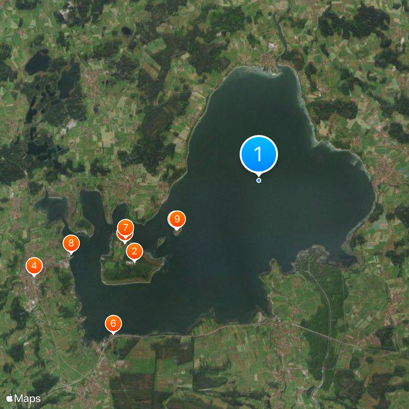 Chiemsee Mapa