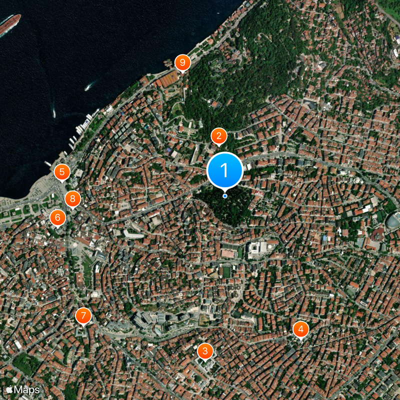Bülbüldere Cemetery Map