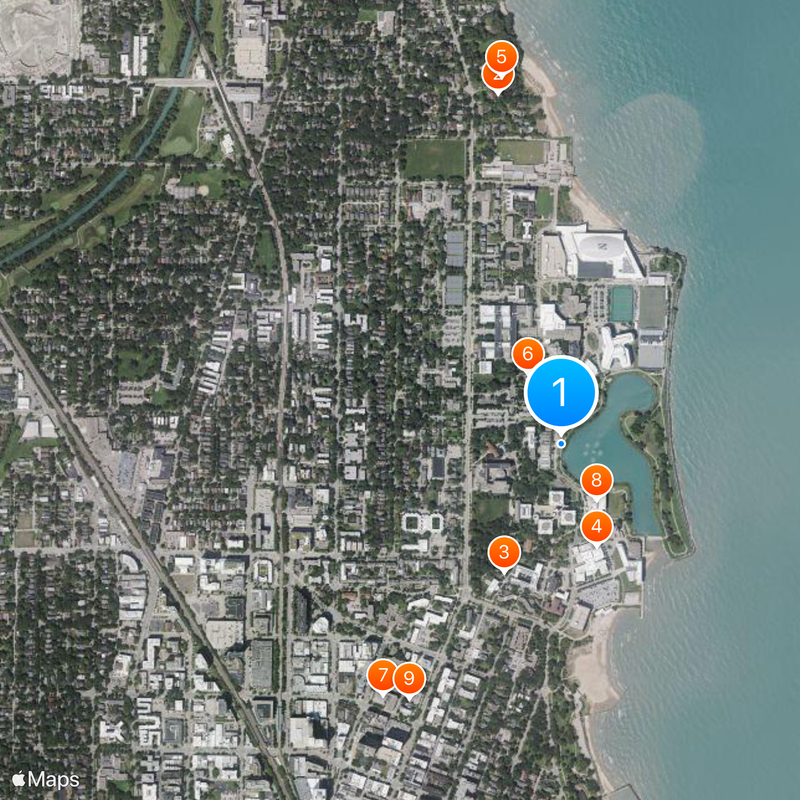 Northwestern University Map
