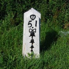 Milepost, Golden Cross, 50m SE of jct with Lewes Road