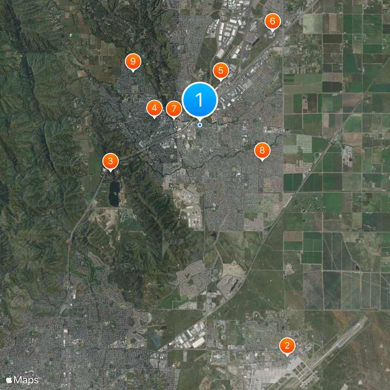 Vacaville Mapa