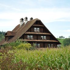 Residential house (insurance no. 196a) with floor and barn