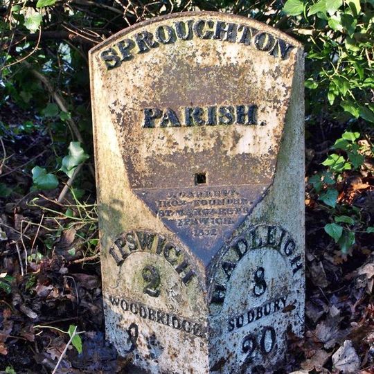 Milepost, Hadleigh Road, Chantry Park