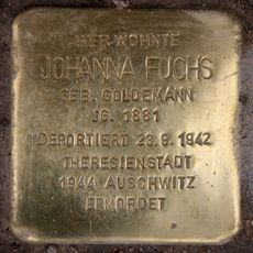 Stolperstein dedicated to Johanna Fuchs