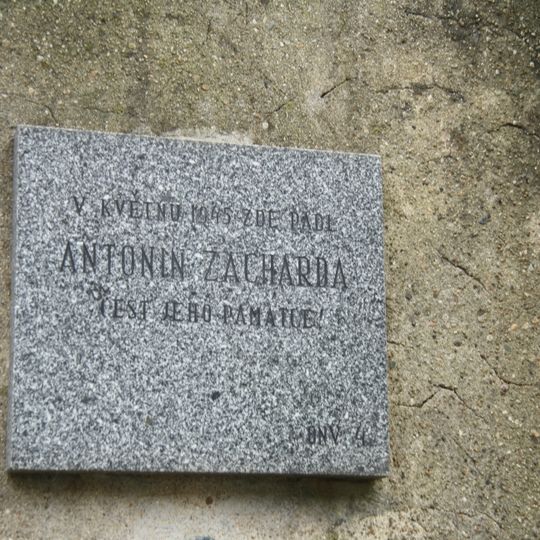 Pamětní deska Antonína Zachardy