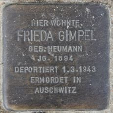 Stolperstein dedicated to Frieda Gimpel