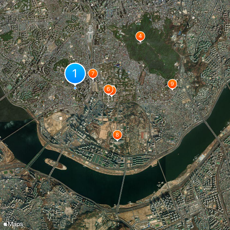 Yongsan District Kaart