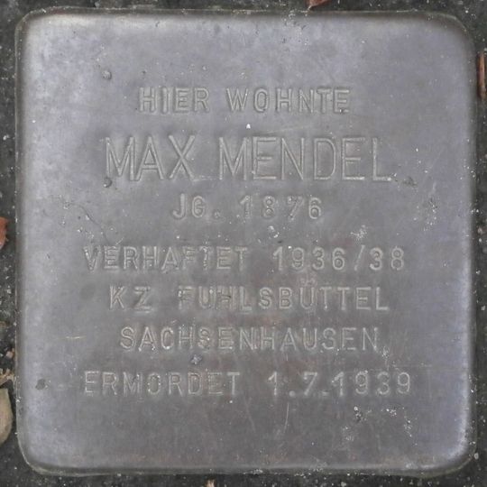 Stolperstein für Max Mendel