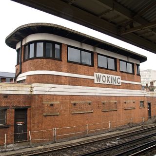 Woking Signal Box, Woking Station At West End Of Platforms 2 And 3