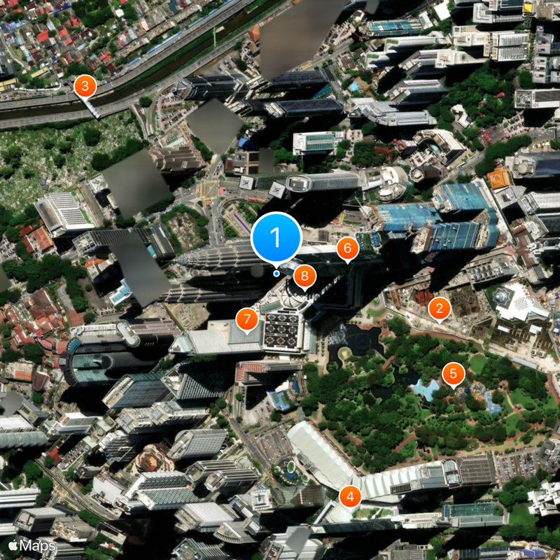 Petronas Twin Towers Mapa