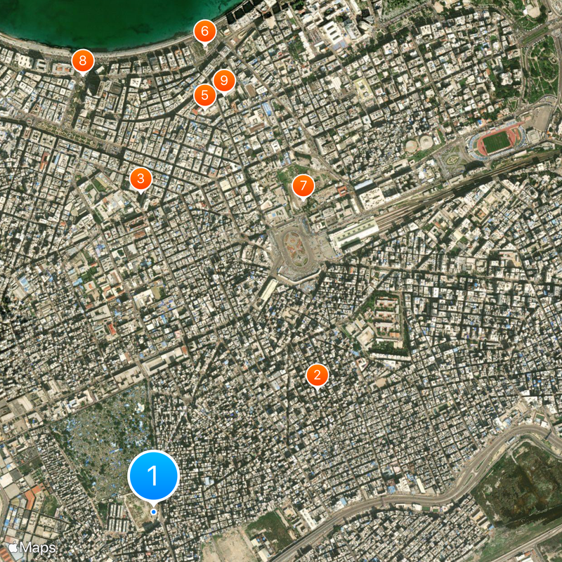 Serapeo di Alessandria Mappa