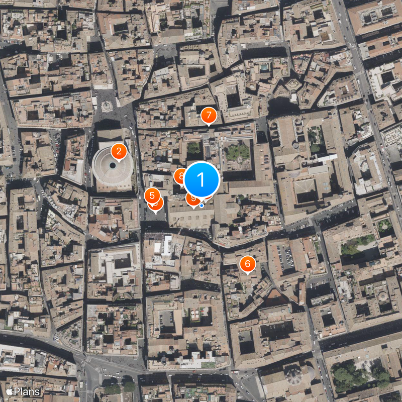 Santa Maria sopra Minerva Mapa