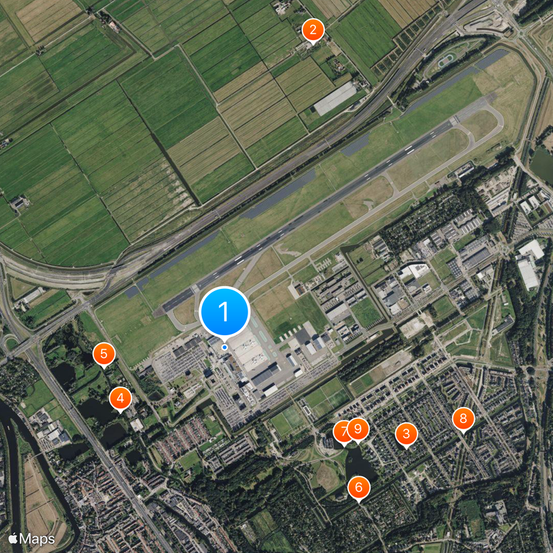 Rotterdam The Hague Airport Map