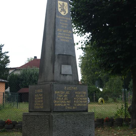 Památník obětem 1. sv. války v Leštině u Světlé