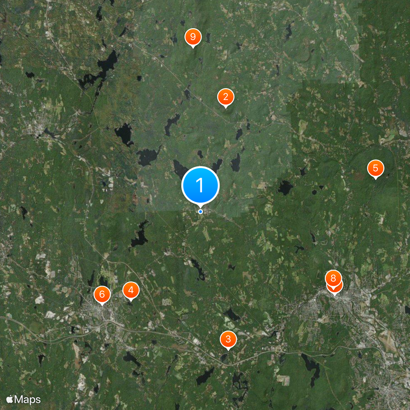 Cushing Academy Mapa