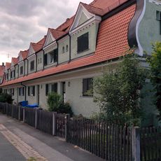 Reihenhausgruppe der Gartenstadt Nürnberg