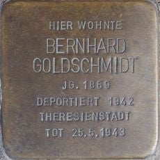 Stolperstein à la mémoire de Bernhard Goldschmidt