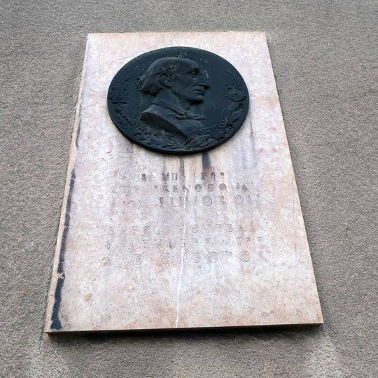 Pamětní deska gen. Suvorova v Cerhovicích