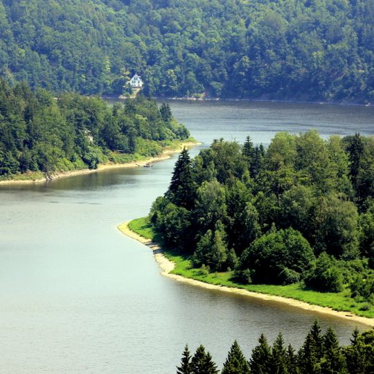 Hänge an der Bleilochtalsperre